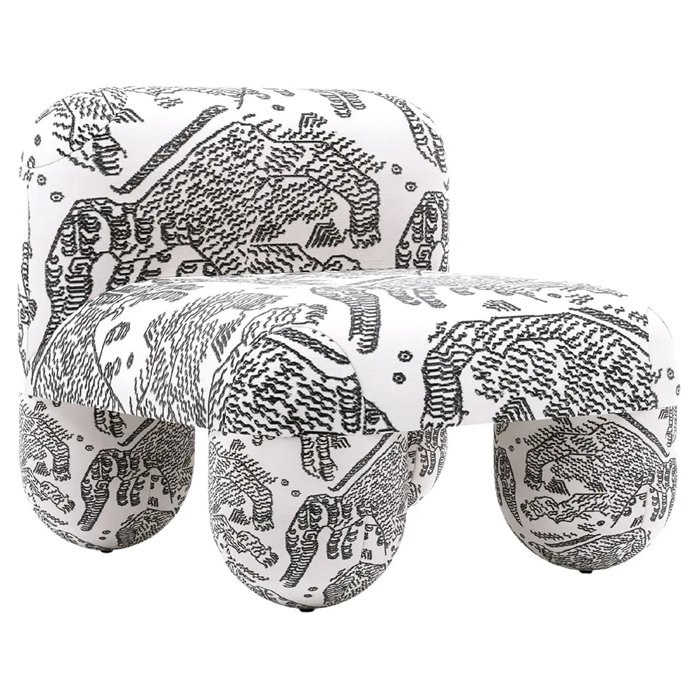 Кресло GIOTTO Accent Armchair White-Black