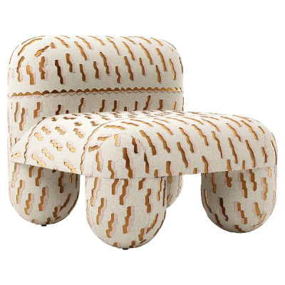 Кресло GIOTTO Accent Armchair White-Gold