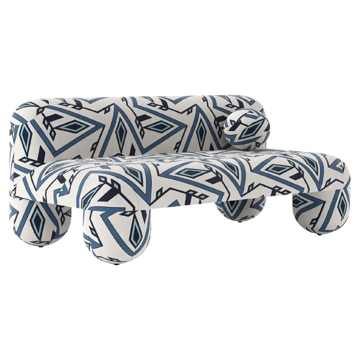 Диван GIOTTO Accent Sofa White-Blue