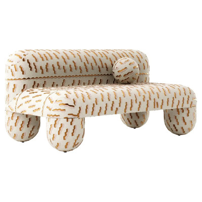 Диван GIOTTO Accent Sofa White-Gold