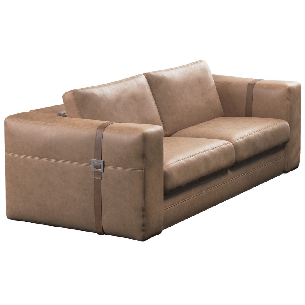 Диван ARGO Коричневая натуральная кожа