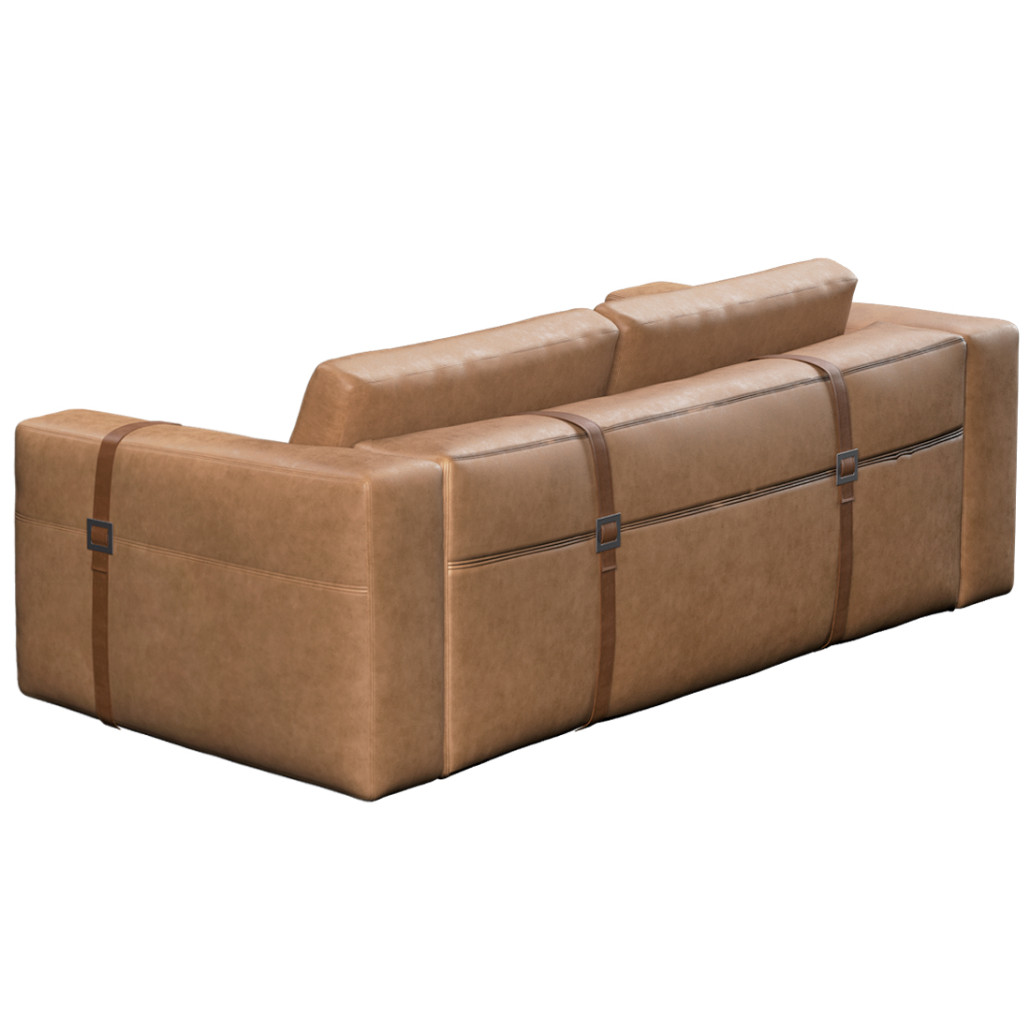 Диван ARGO Коричневая натуральная кожа