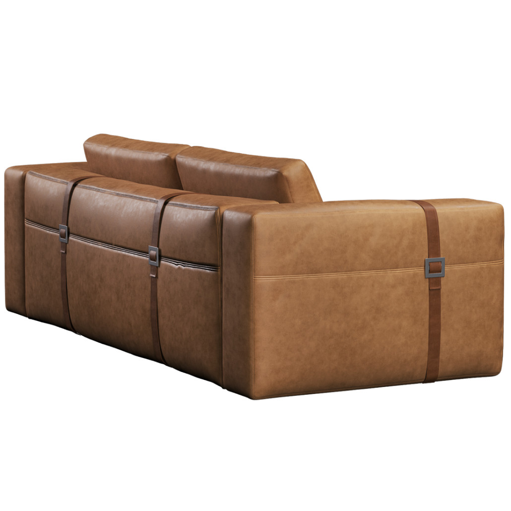 Диван ARGO Коричневая натуральная кожа