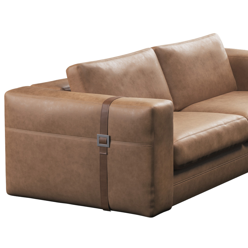 Диван ARGO Коричневая натуральная кожа