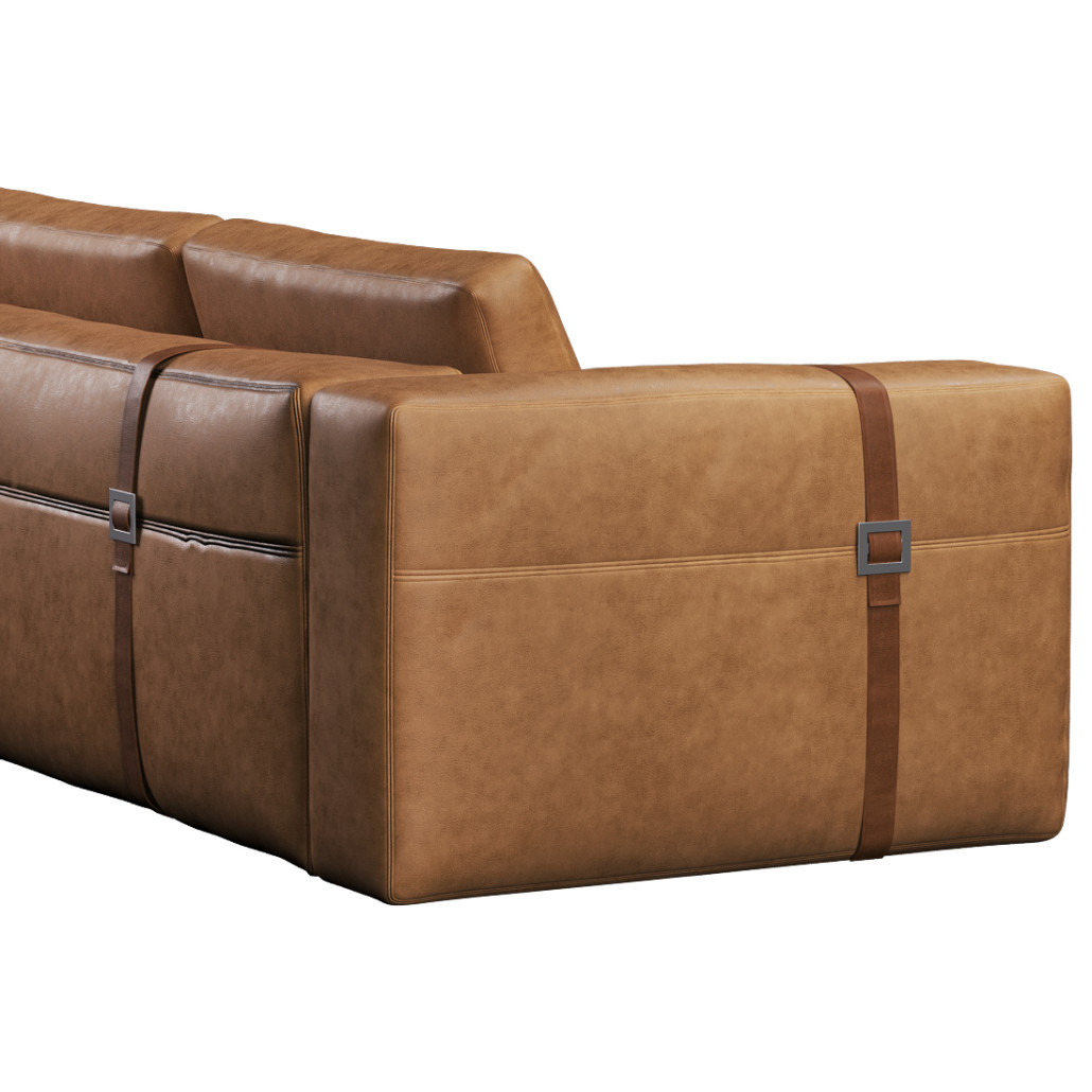 Диван ARGO Коричневая натуральная кожа