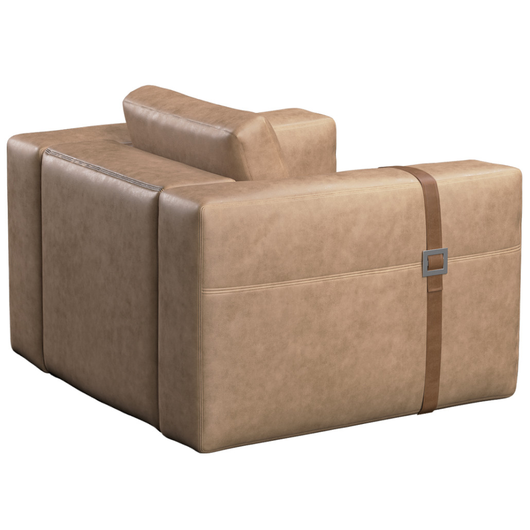 Кресло ARGO Коричневая натуральная кожа