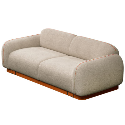 Диван Club с кожанной отделкой