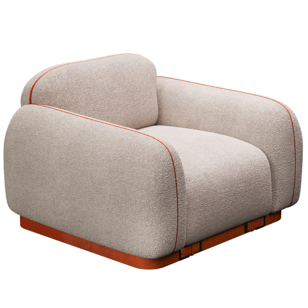 Кресло Club с кожаной отделкой