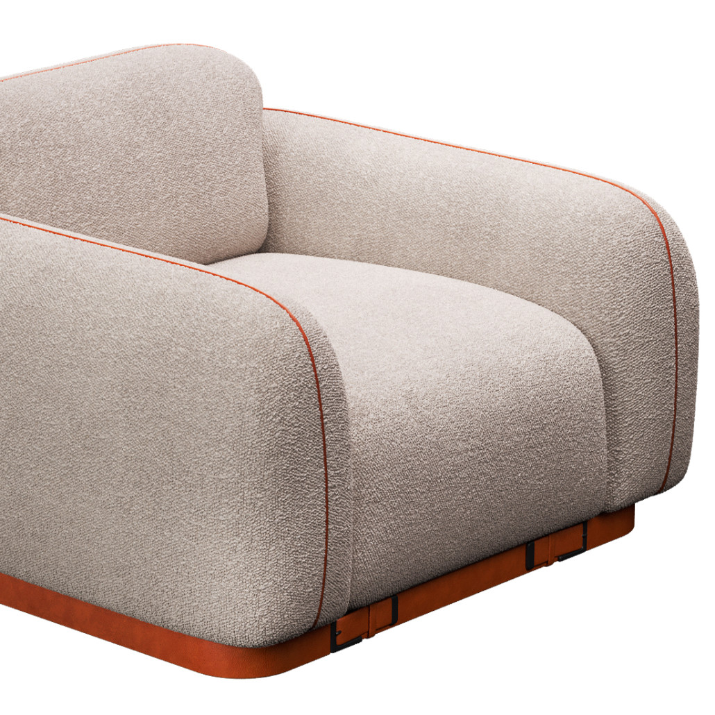 Кресло Club с кожаной отделкой