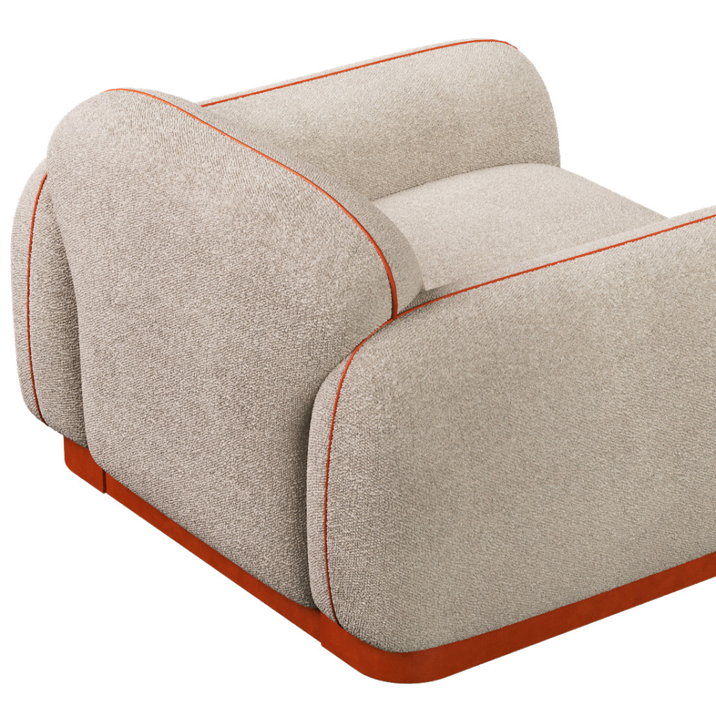 Кресло Club с кожаной отделкой