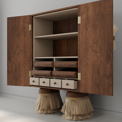 Кабинетный шкаф ZANZIBAR Relief Brown