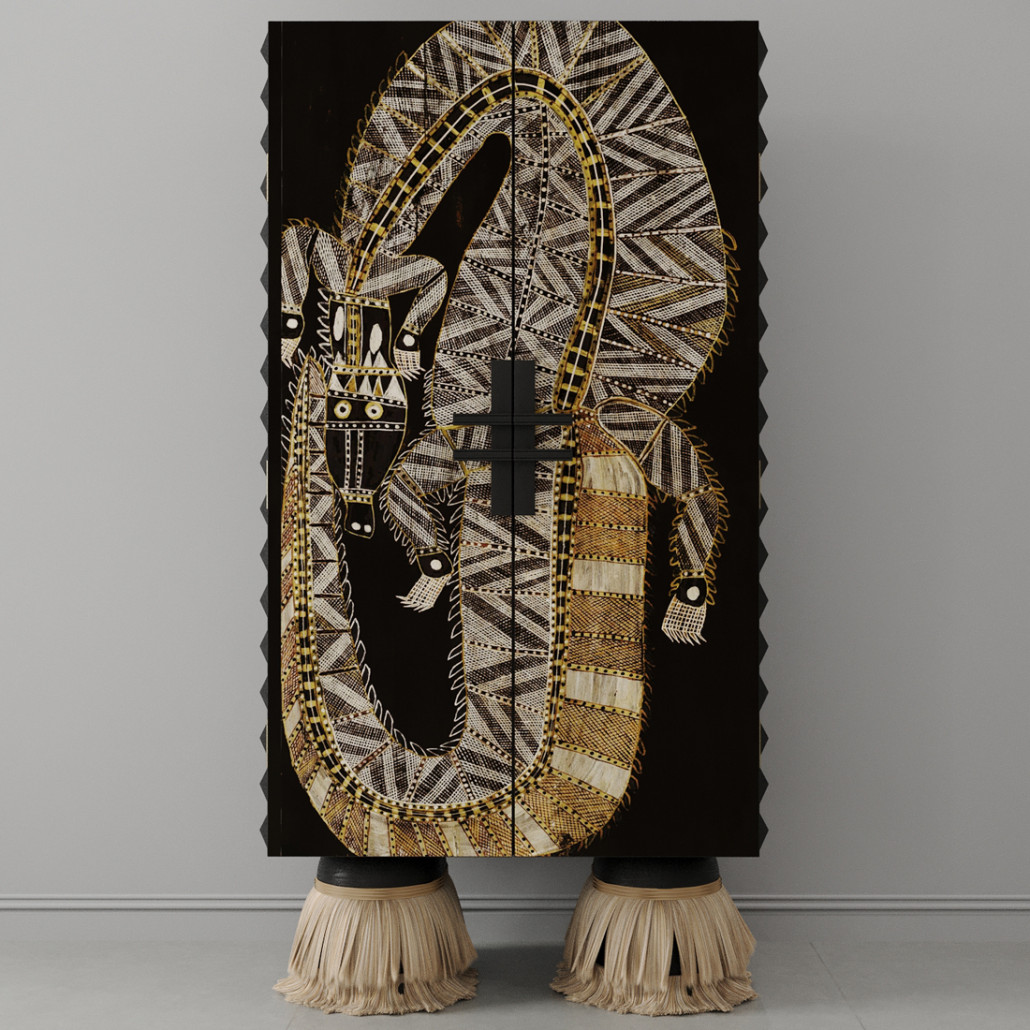 Шкаф ZANZIBAR Crocodile Black