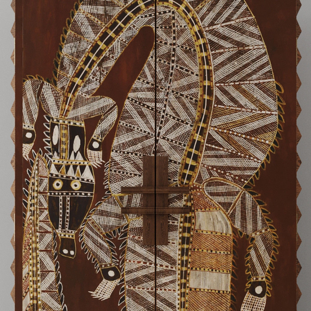 Шкаф ZANZIBAR Crocodile Brown