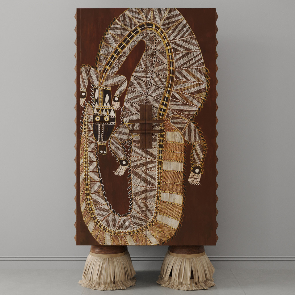 Шкаф ZANZIBAR Crocodile Brown