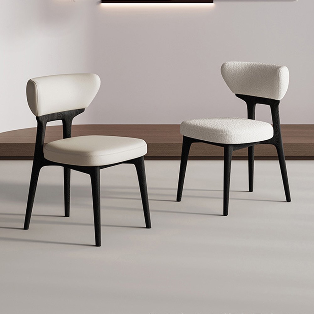 Стулс с каркасом и ножками из древесины и сиденьем и спинкой из букле Venice