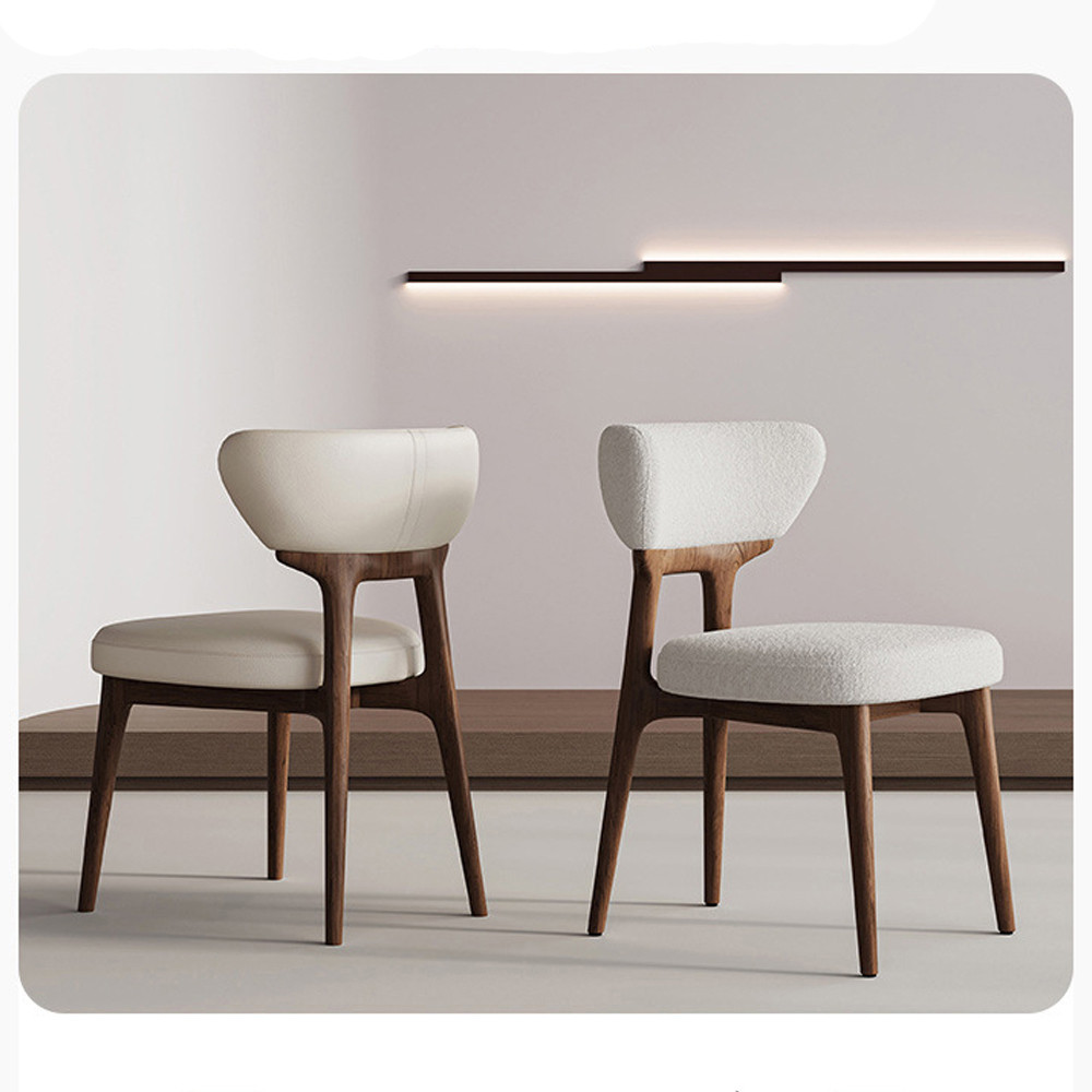 Стулс с каркасом и ножками из древесины и сиденьем и спинкой из букле Venice