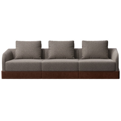 Большой трехместный Диван SOHO с кожаной отделкой