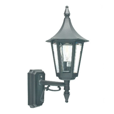 Настенный фонарь в классической шестигранной форме с прозрачным плафоном Norlys