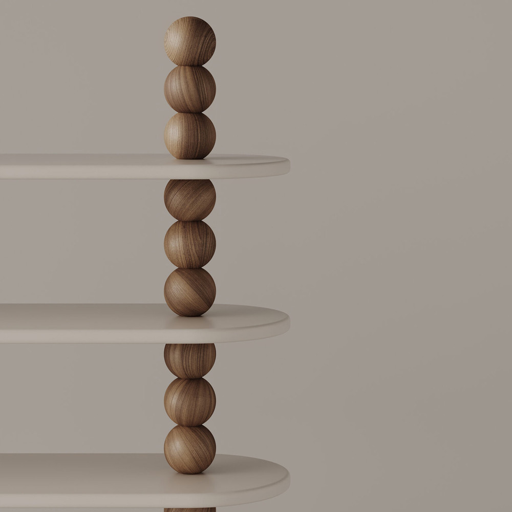 Стеллаж NOEMI Light Tree с полками