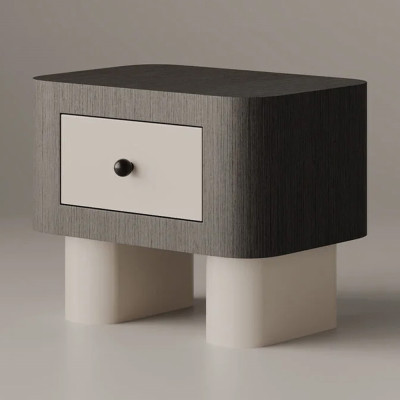 Тумба с ящиком Ethereal Черно-Белая