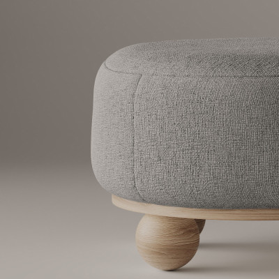 Пуф  на круглых ножках Form of Inspiration