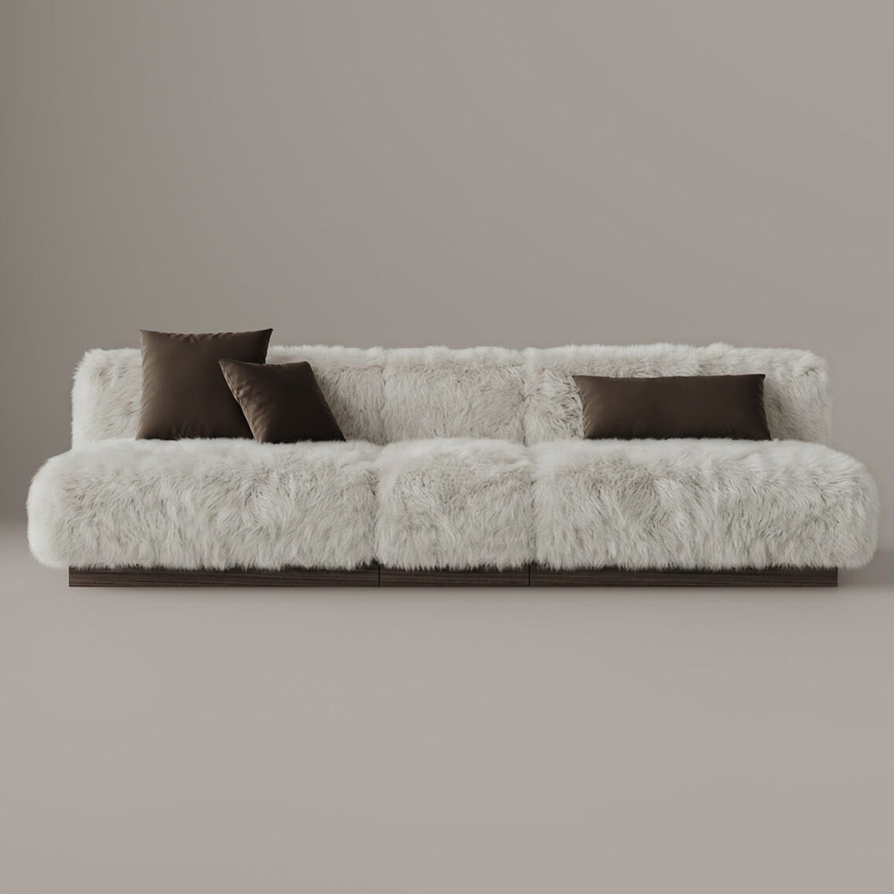 Диван Puma Fur Couch мебельный мех