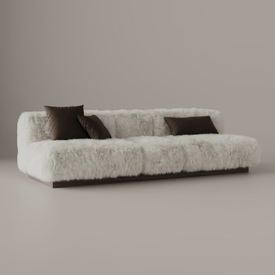 Диван Puma Fur Couch мебельный мех