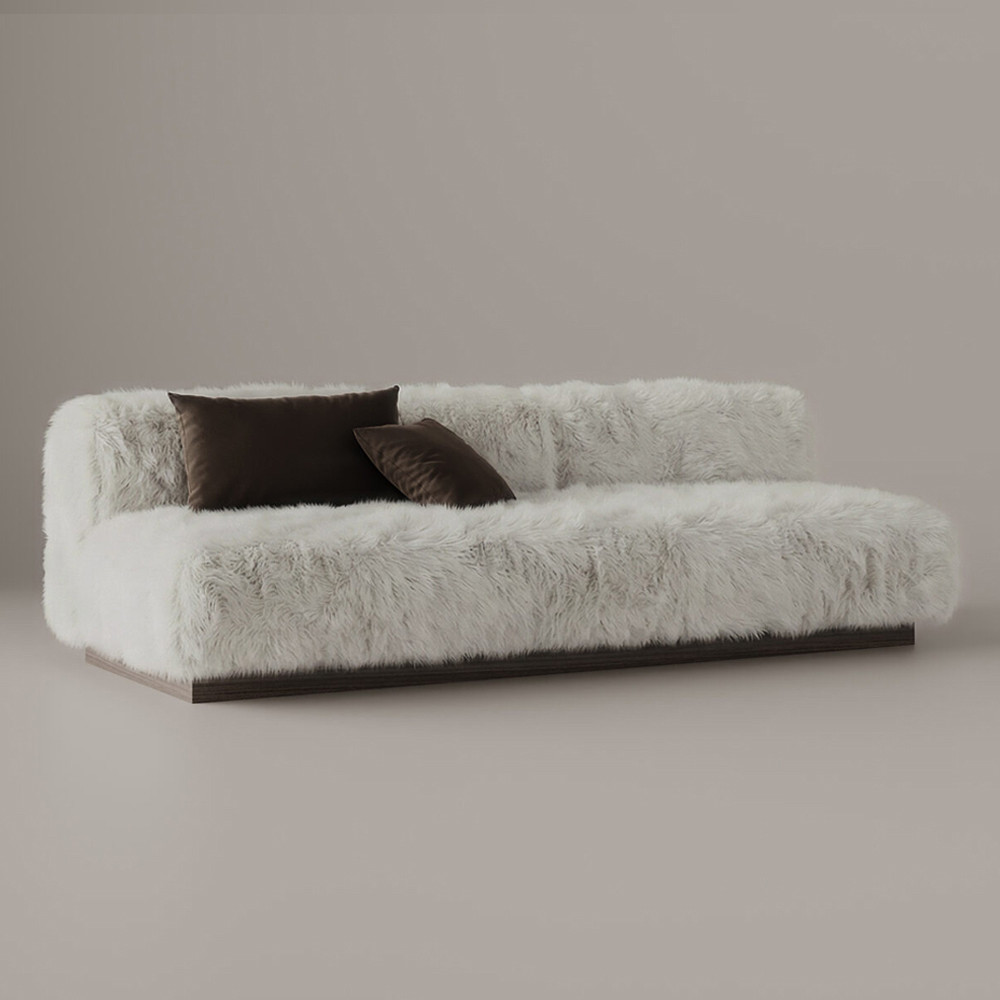 Диван Puma Fur Couch мебельный мех