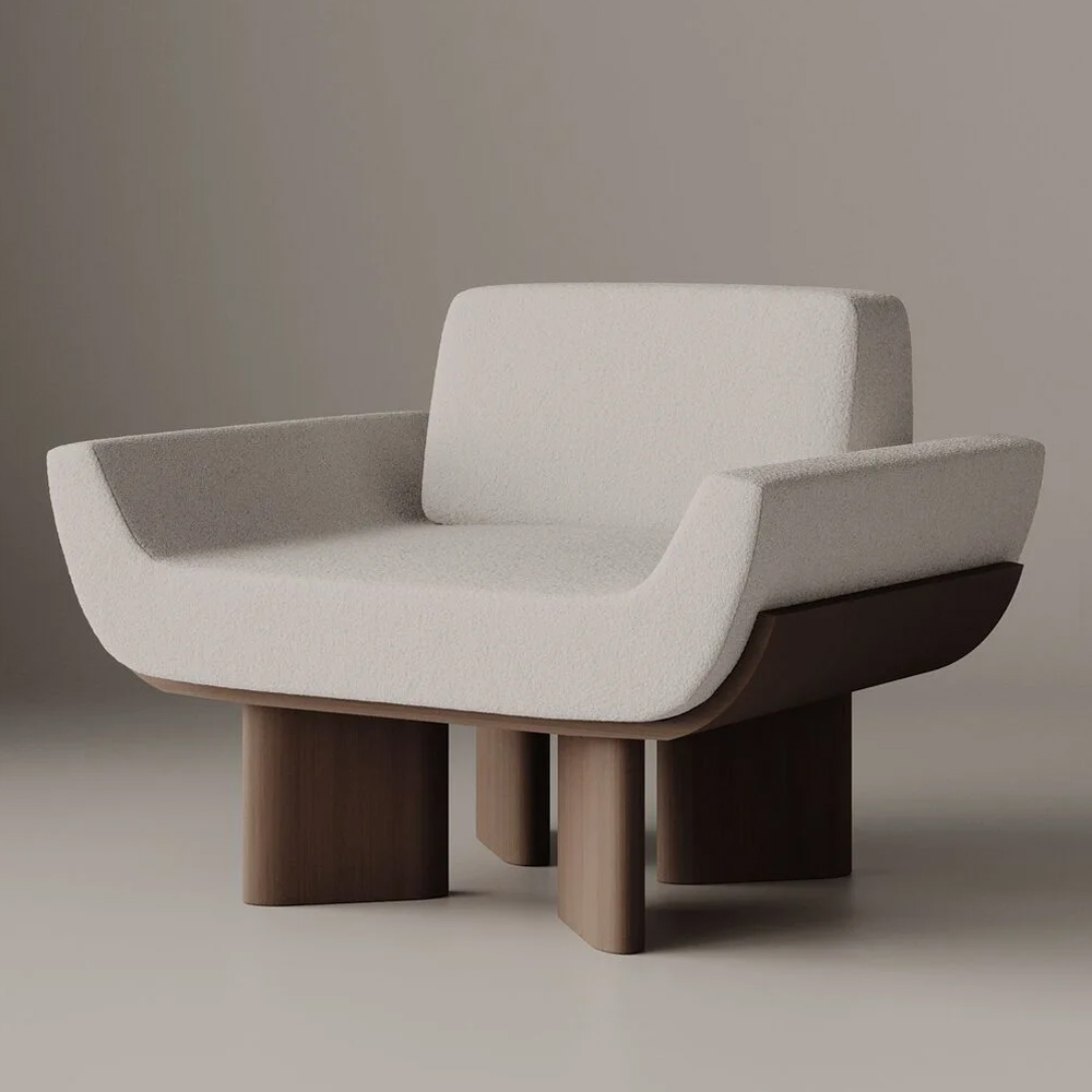 Кресло  Recliner Solid Frame