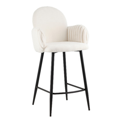 Барный стул Wide Velvet Bar stool Белый