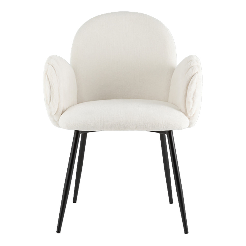 Стул Wide Velvet chair Белый