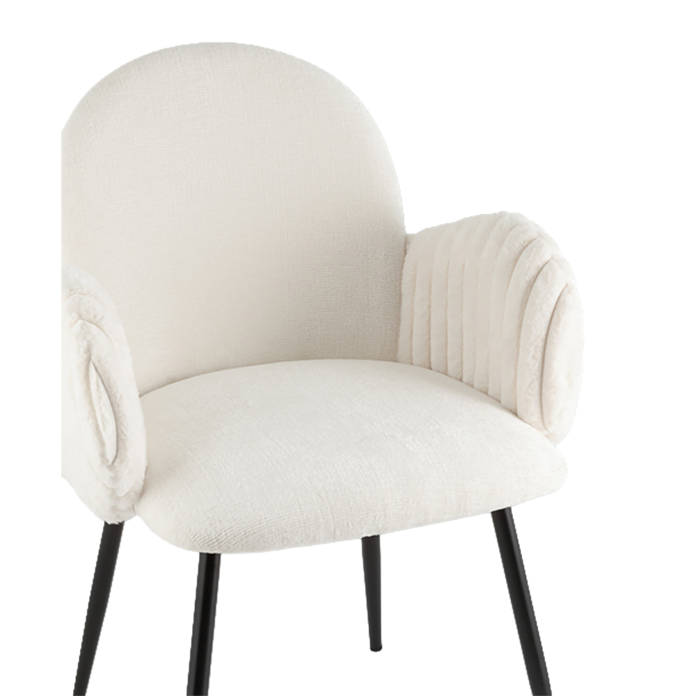 Стул Wide Velvet chair Белый