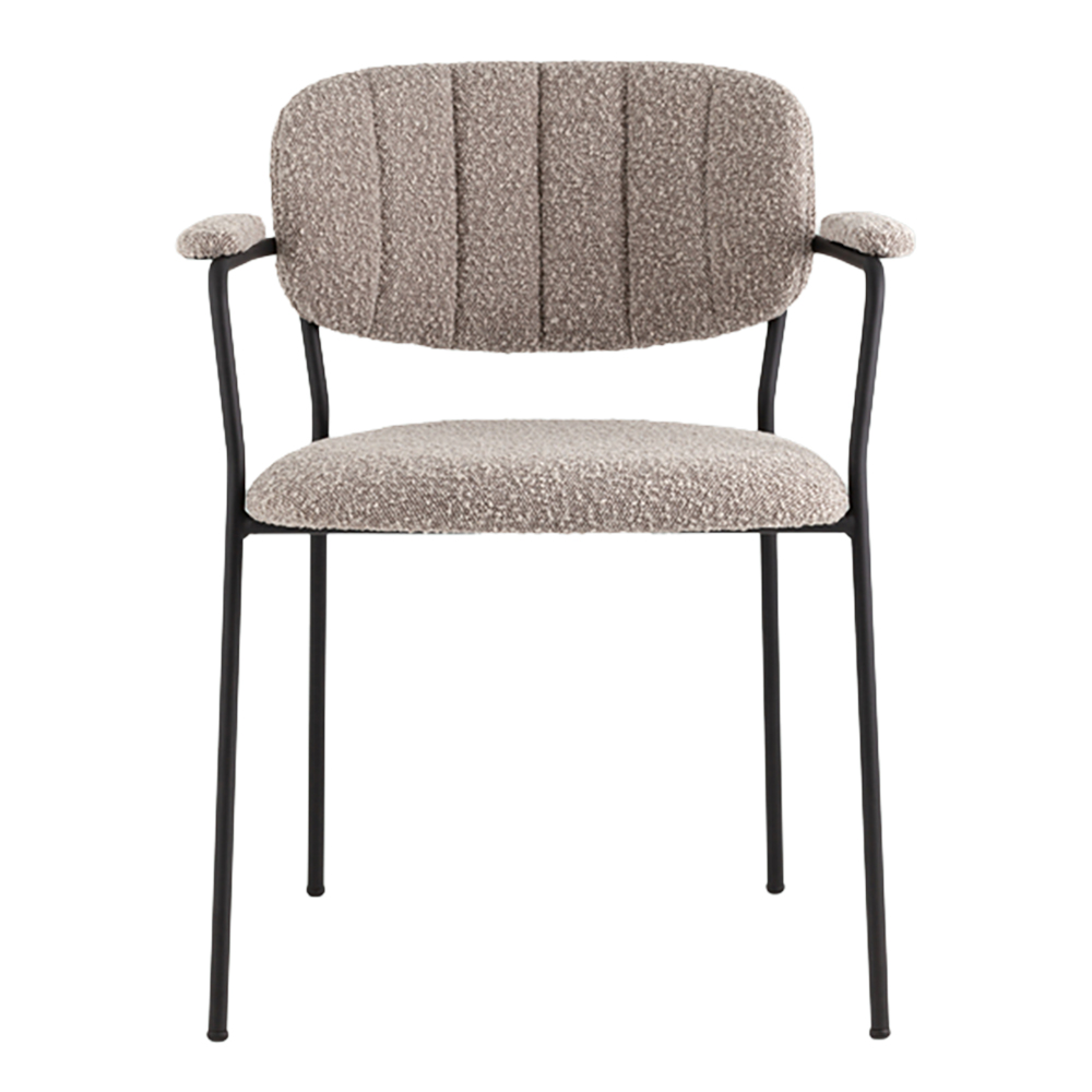 Стул Zeo Chair Taupe с подлокотниками