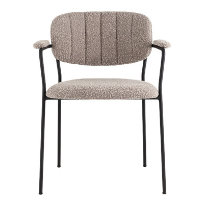 Стул Zeo Chair Taupe с подлокотниками