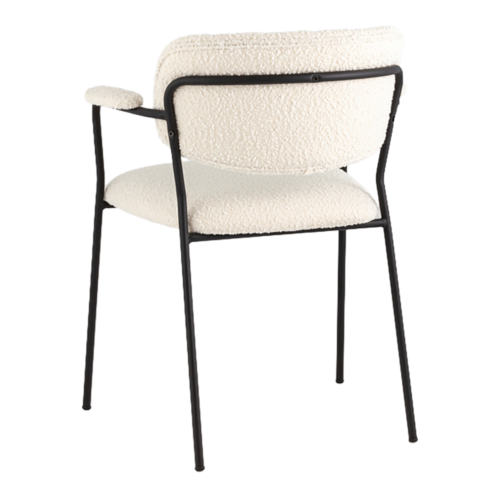Стул Zeo Chair White с подлокотниками