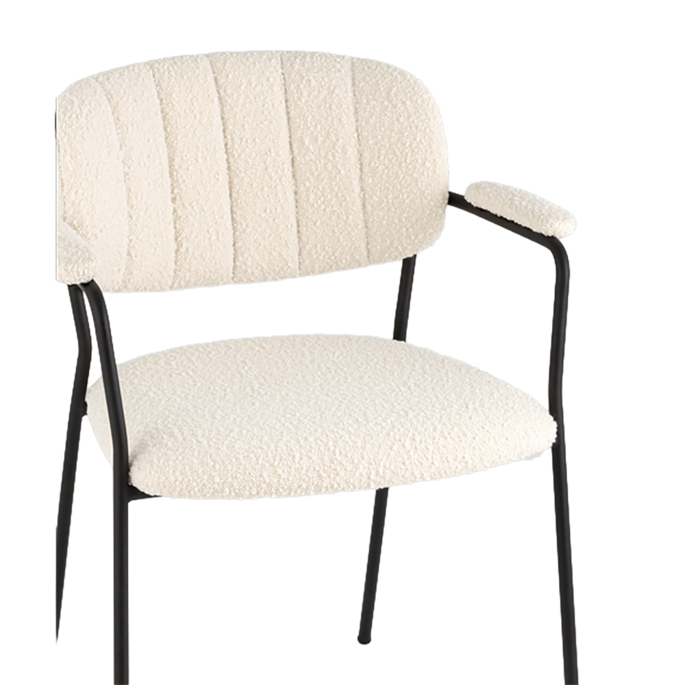 Стул Zeo Chair White с подлокотниками