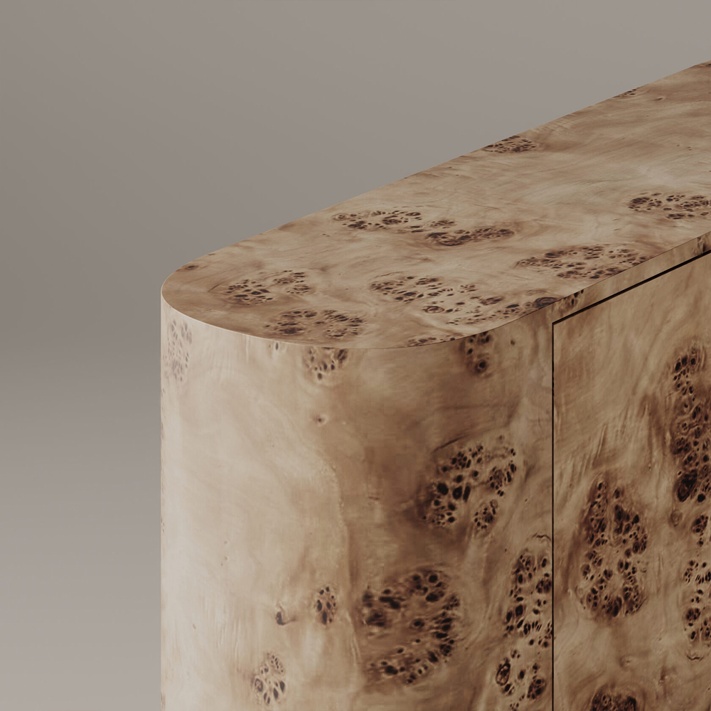 Комод овальный Chest of Drawers Poplar Root