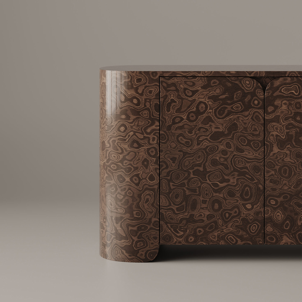 Комод овальный Chest of Drawers Exotic