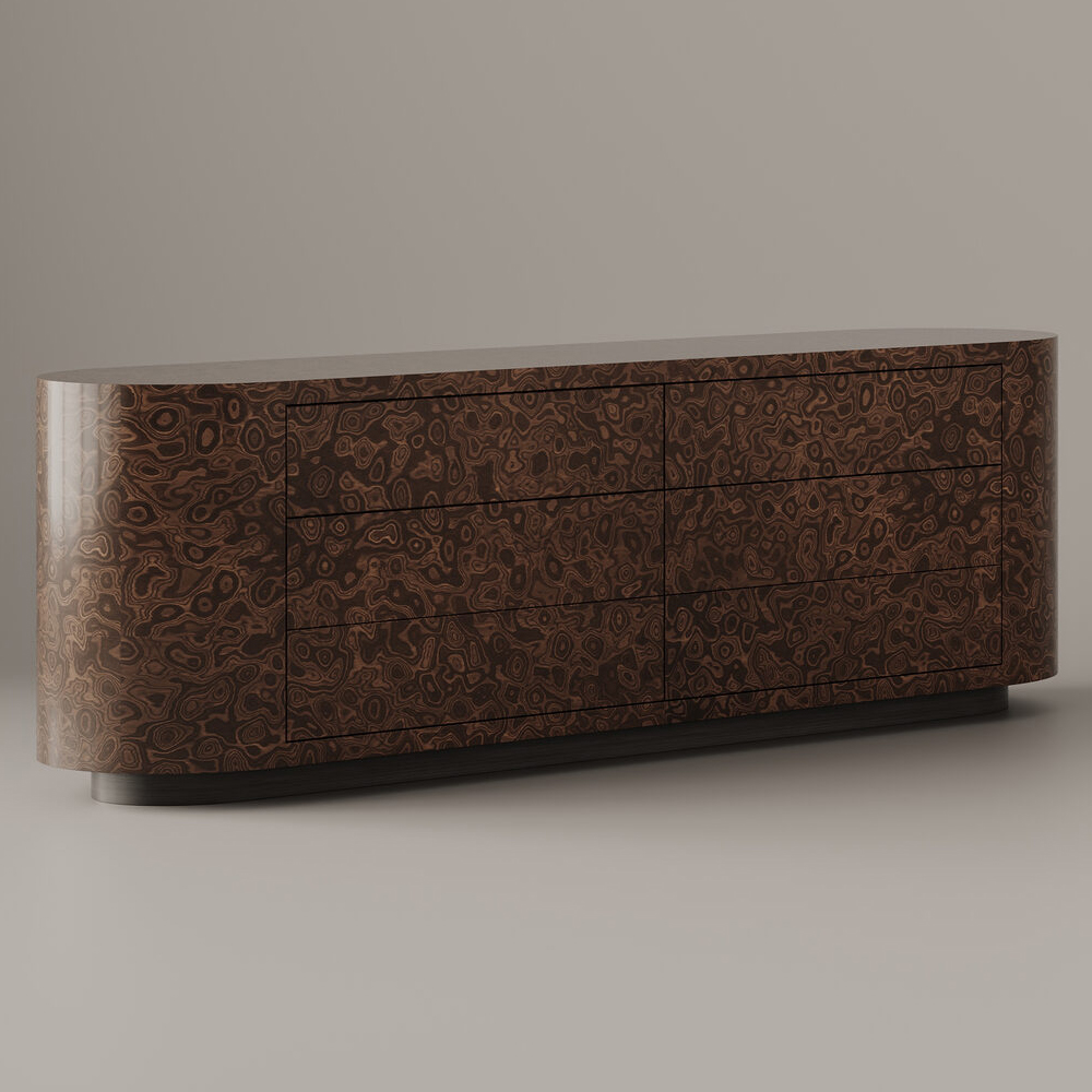 Большая овальная тумба Volumetric Pedestal of Exotic