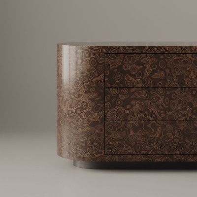 Большая овальная тумба Volumetric Pedestal of Exotic