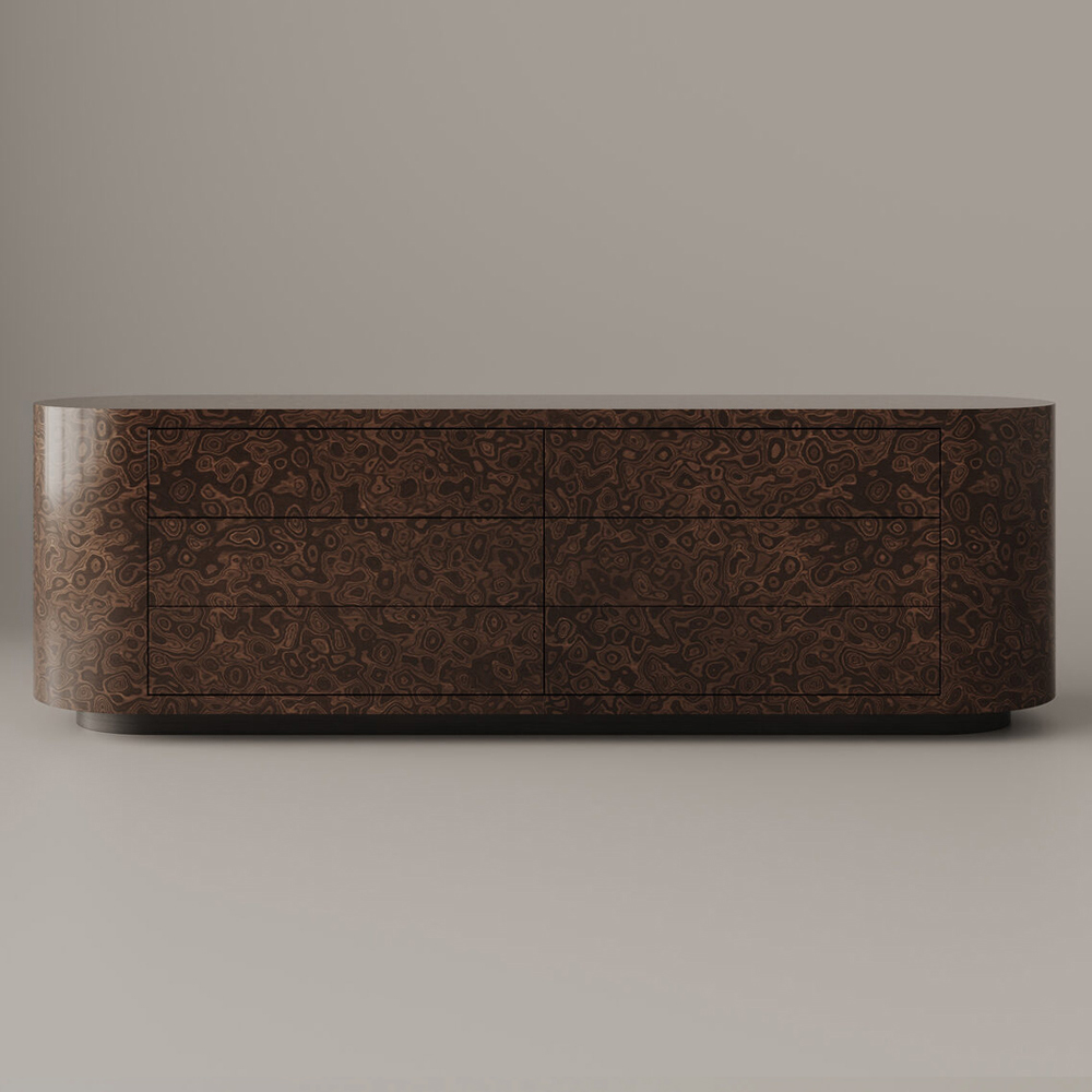 Большая овальная тумба Volumetric Pedestal of Exotic