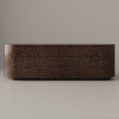 Большая овальная тумба Volumetric Pedestal of Exotic