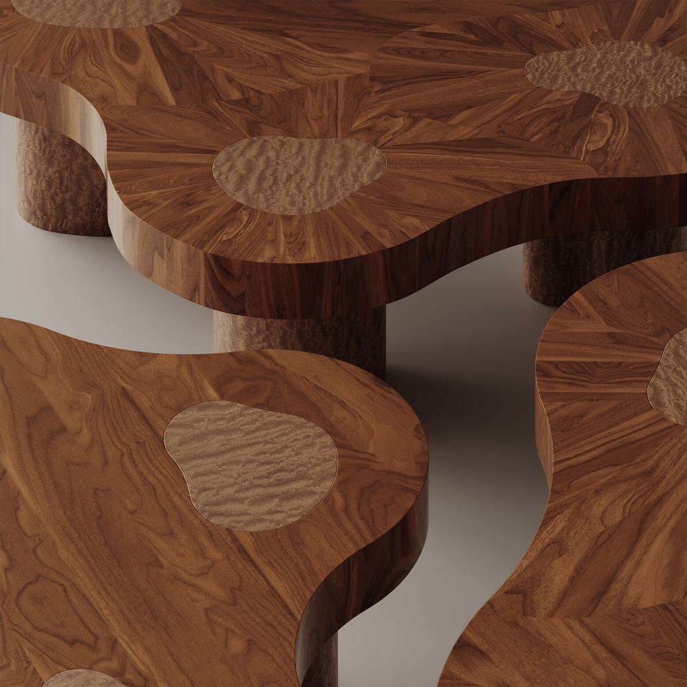 Журнальный стол с ассиметричной столешницей Eastward Grounds