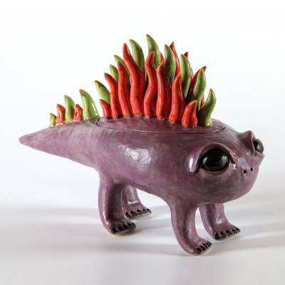 Декор для дома Авторская керамика Шкатулка Sea Dweller Red Dragon
