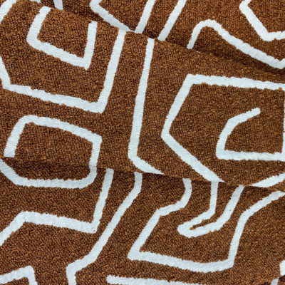 Ткань Букле Zigzag Cinnamon Fabric N 2-1203