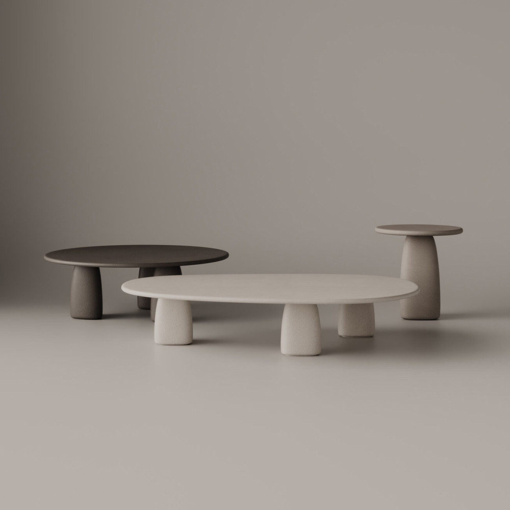 Круглый журнальный стол  Stone Dolmen Table на 3 ножках