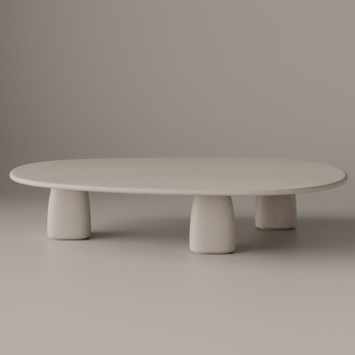 Овальный журнальный стол  Stone Dolmen Table на 3 ножках