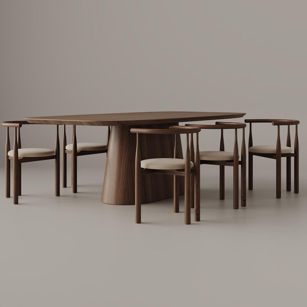 Стол обеденный Complex Conical Table Дуб