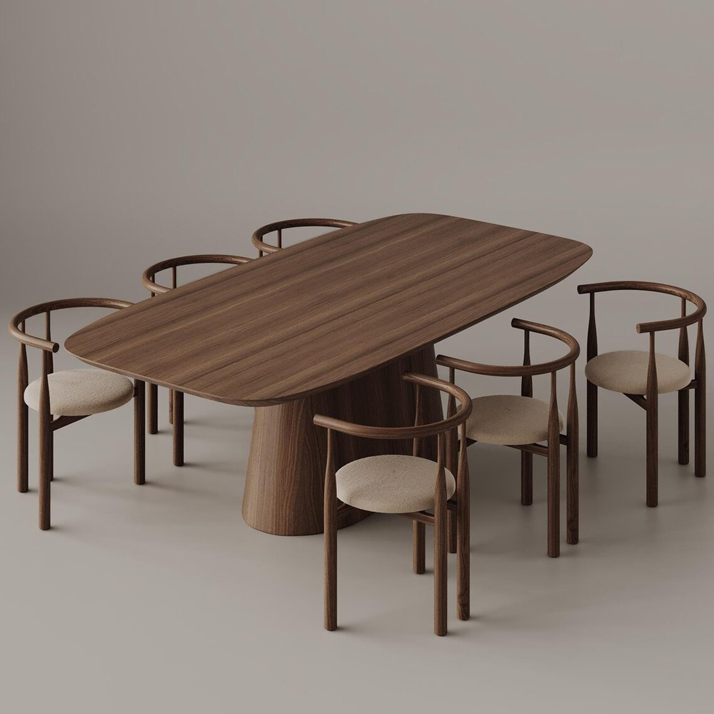 Стол обеденный Complex Conical Table Дуб