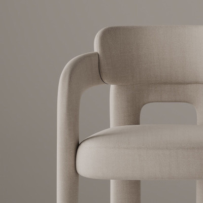 Стул мягкий Chair Unusual Smooth Lines